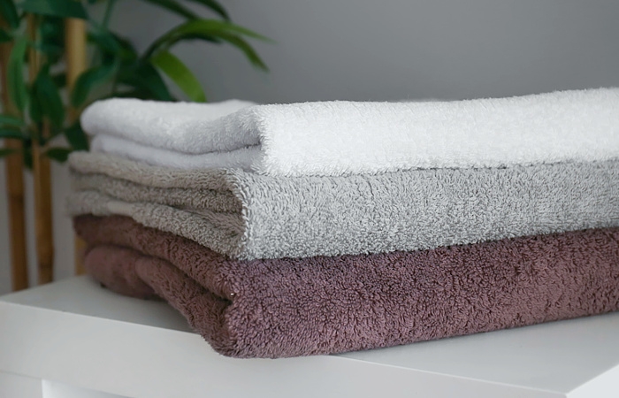 Fibras de poliéster para toalhas de banho